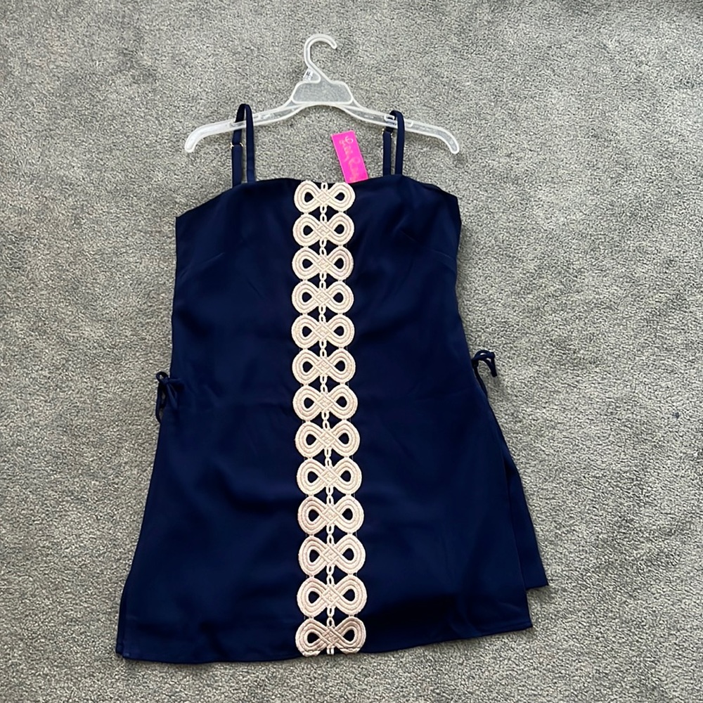 Lilly Pulitzer Dress dress with built in shorts- Size 6 - “True Navy”